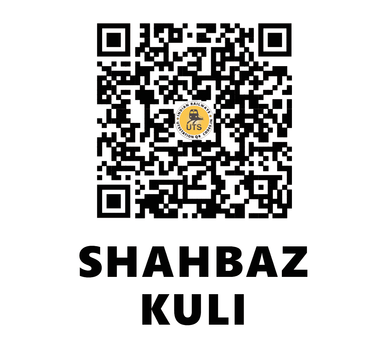 UTS QR Code for SHAHBAZ KULI - SBK (NE - UTTAR PRADESH)